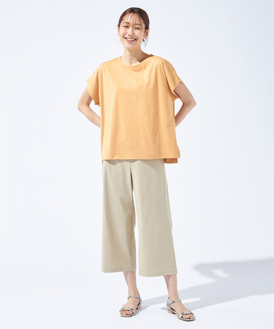 Petit Honfleur 【汗じみ防止・UVカット・冷感】フレンチスリーブプルオーバー_sub_16