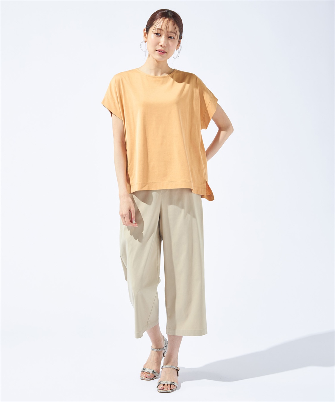 Petit Honfleur 【汗じみ防止・UVカット・冷感】フレンチスリーブプルオーバー_sub_17