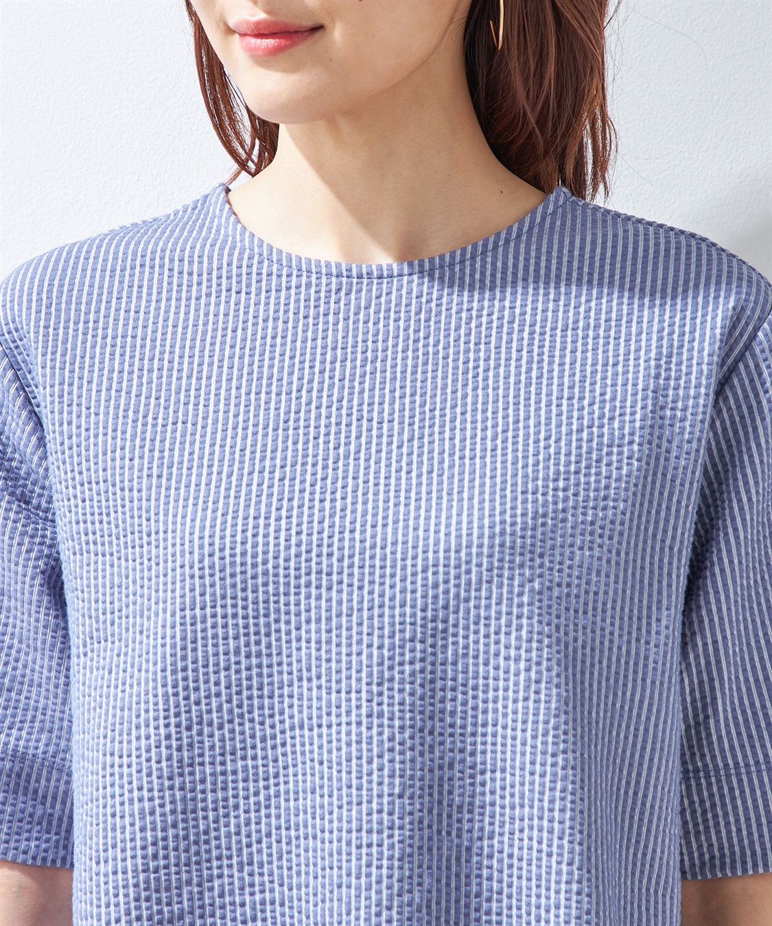 Petit Honfleur サッカーストライプTシャツ_sub_3