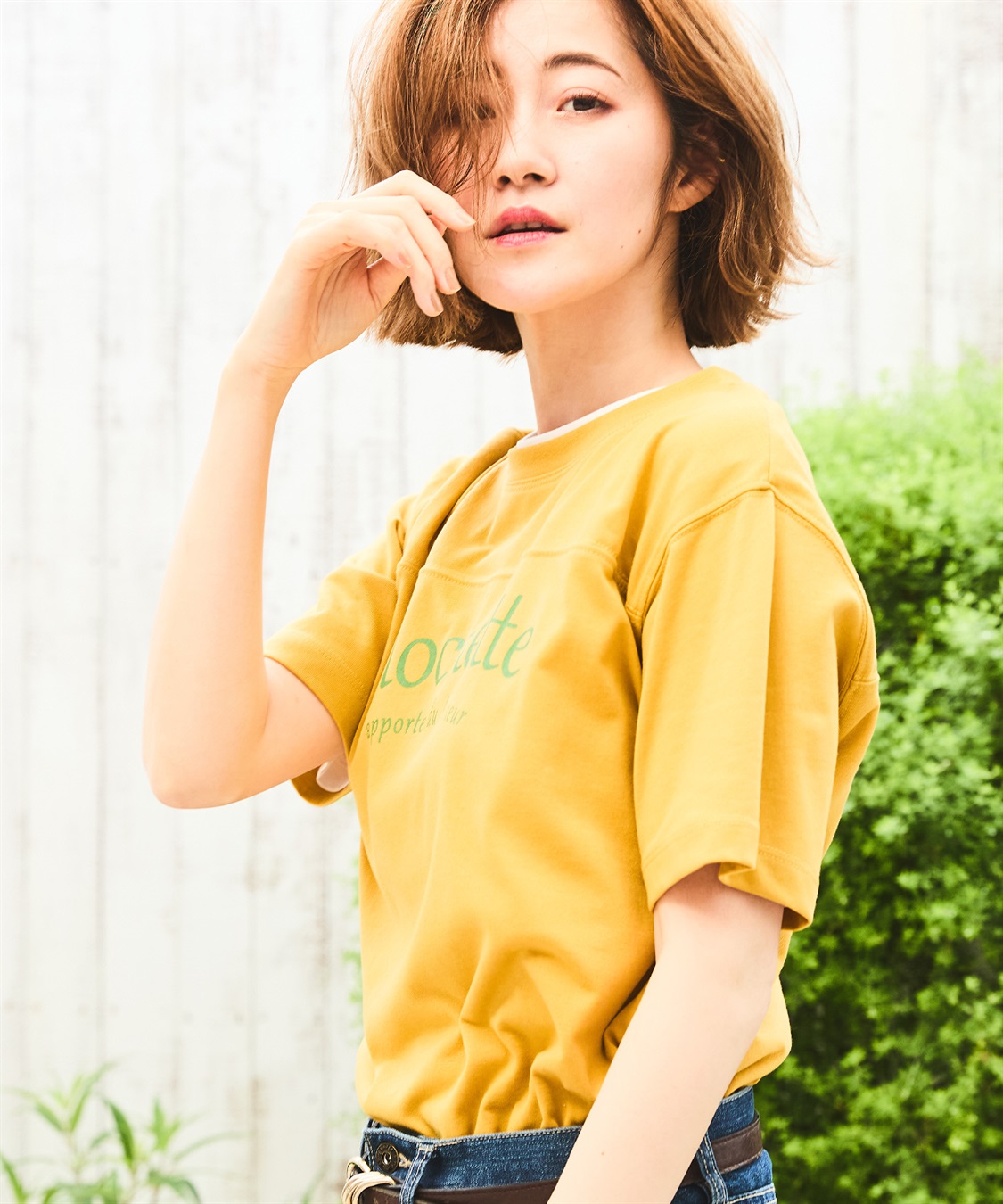 Petit Honfleur 切替ロゴTシャツ_sub_1