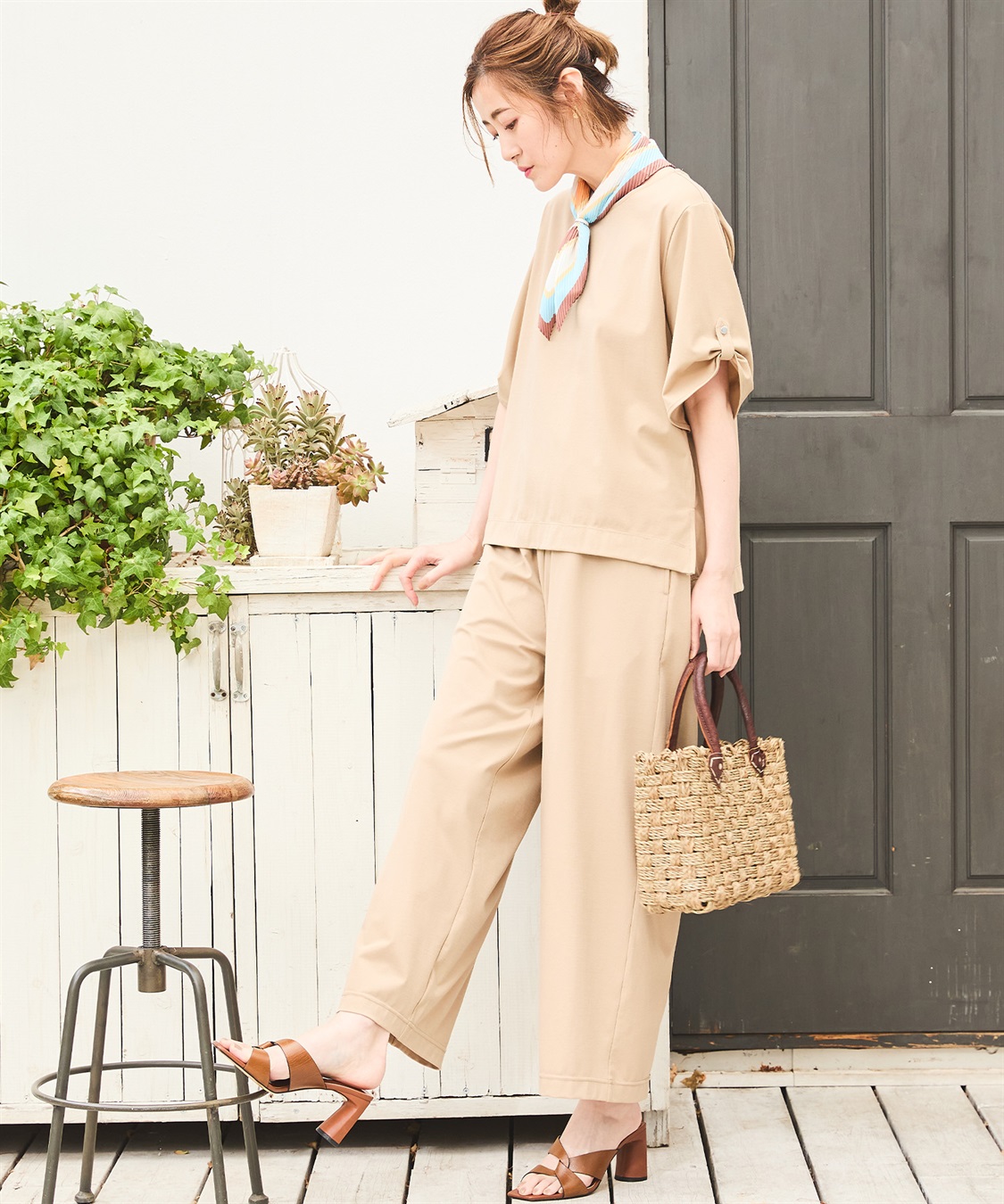 Petit Honfleur ストレッチカノコTシャツ_sub_3