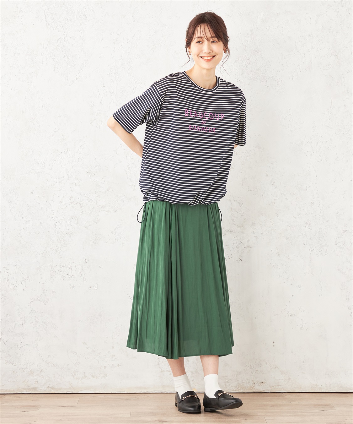 Petit Honfleur ドロストTシャツ_sub_8