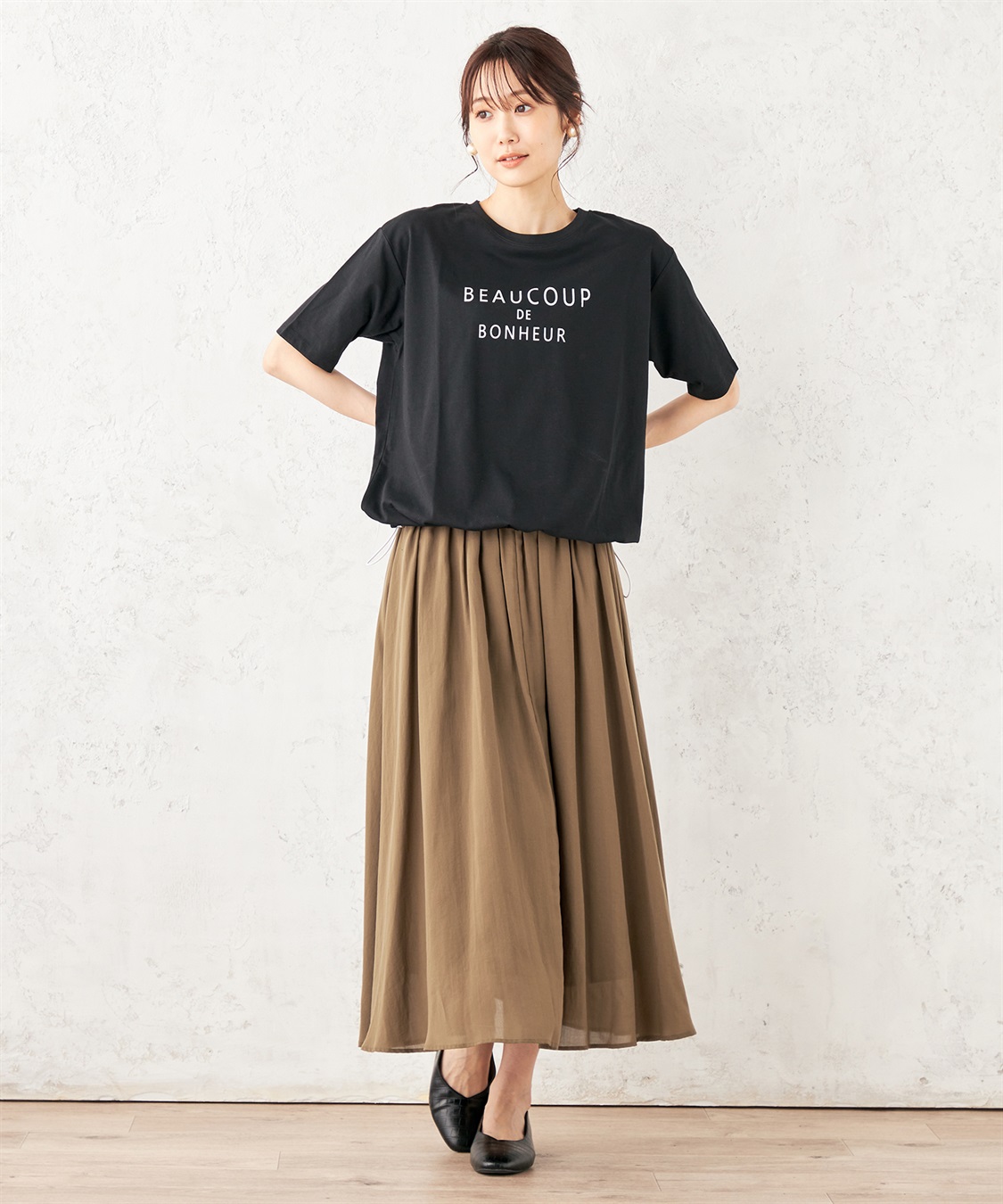 Petit Honfleur ドロストTシャツ_sub_13