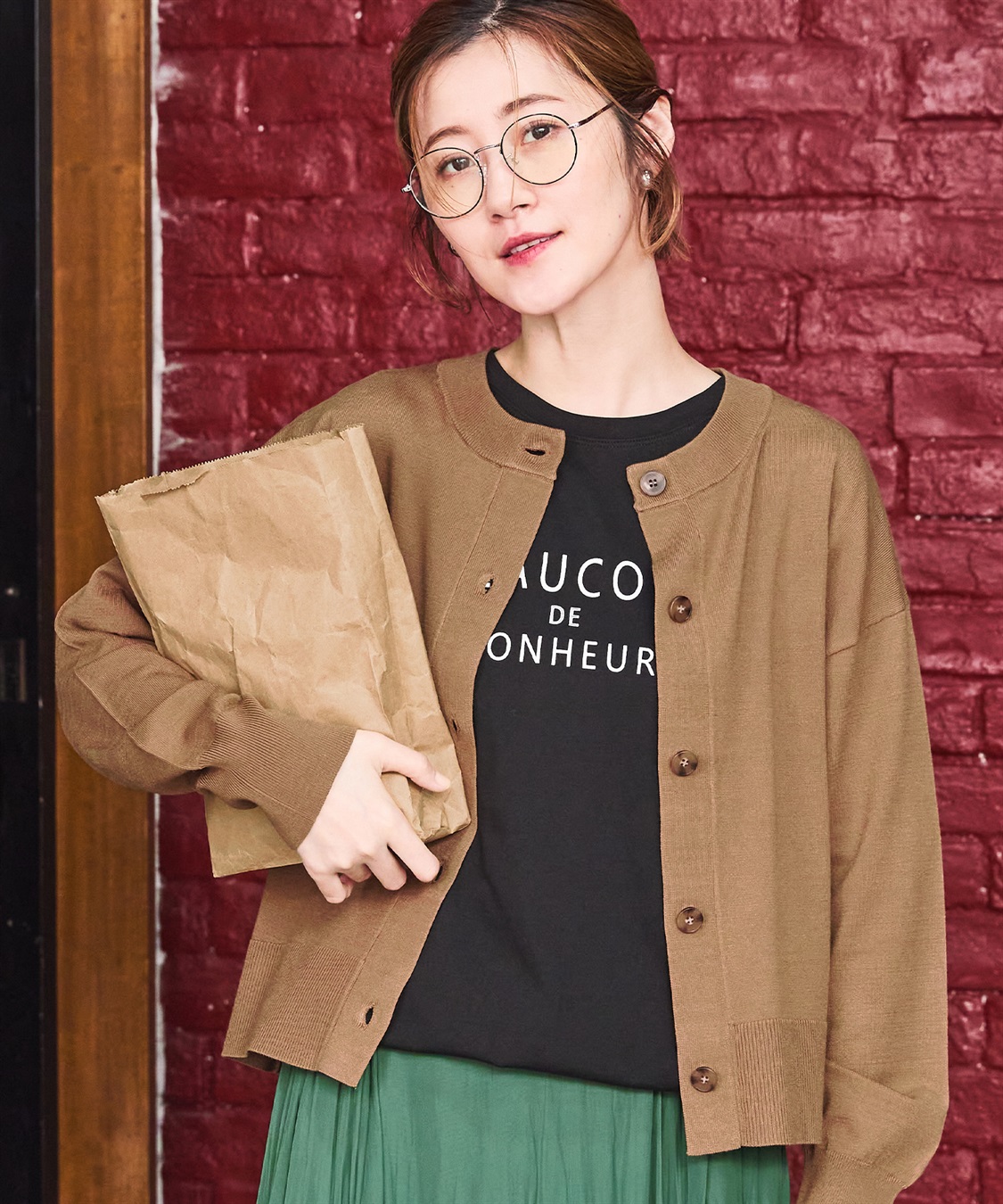 Petit Honfleur ドロストTシャツ_sub_15