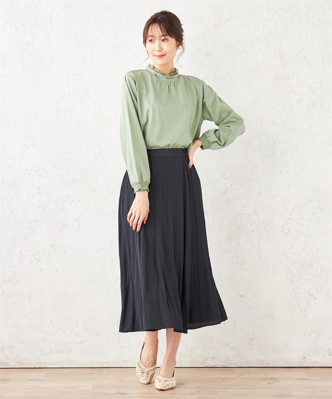 Petit Honfleur レーススリーブプルオーバー_sub_10