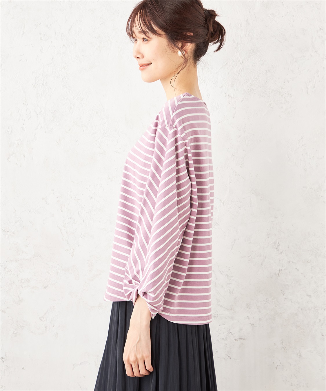 Petit Honfleur デザインボーダープルオーバー_sub_1