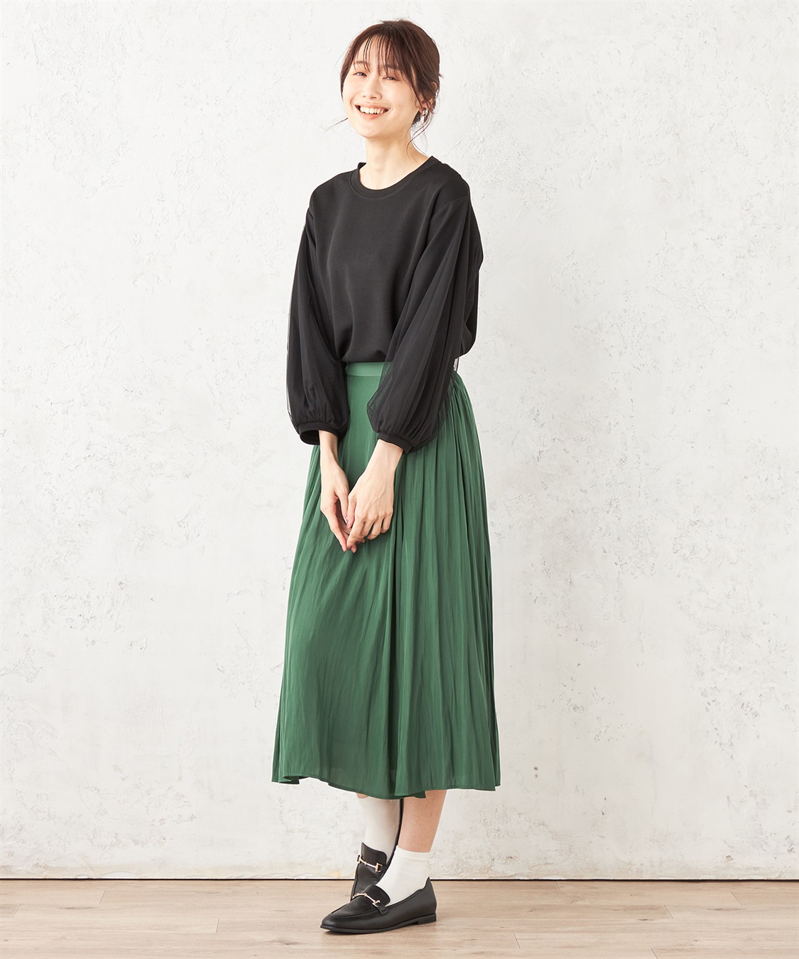 Petit Honfleur チュールスリーブプルオーバー_sub_13