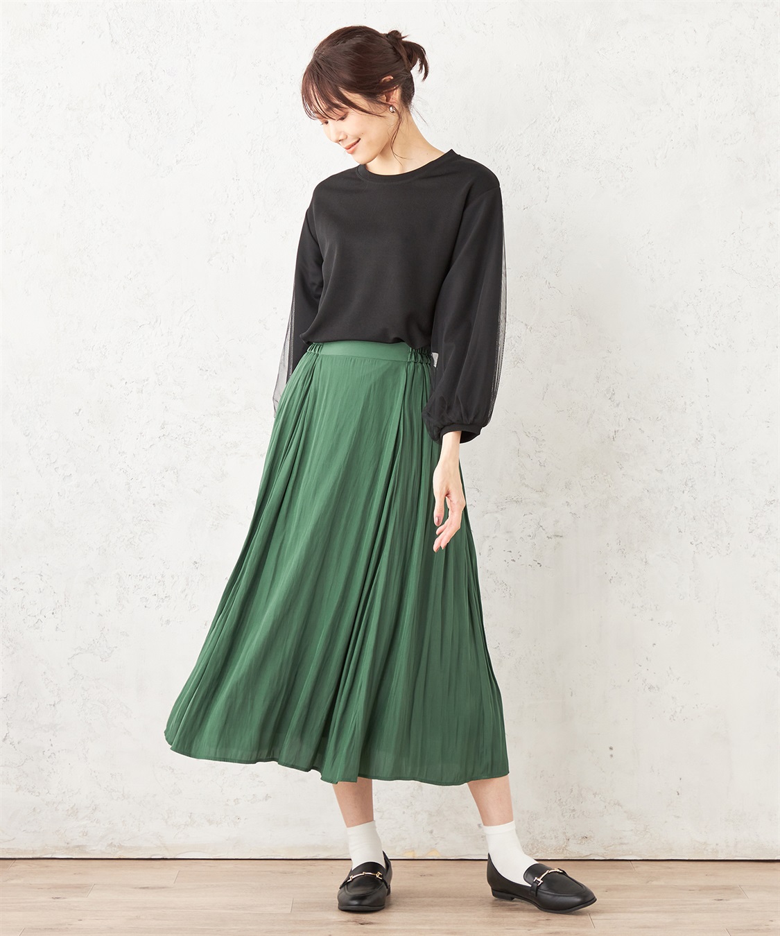 Petit Honfleur チュールスリーブプルオーバー_sub_14