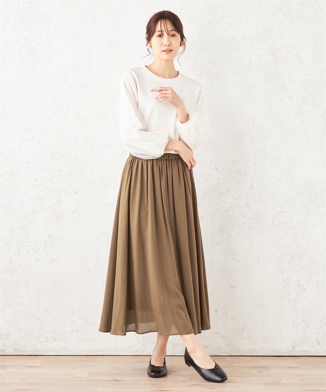 Petit Honfleur チュールスリーブプルオーバー_sub_18