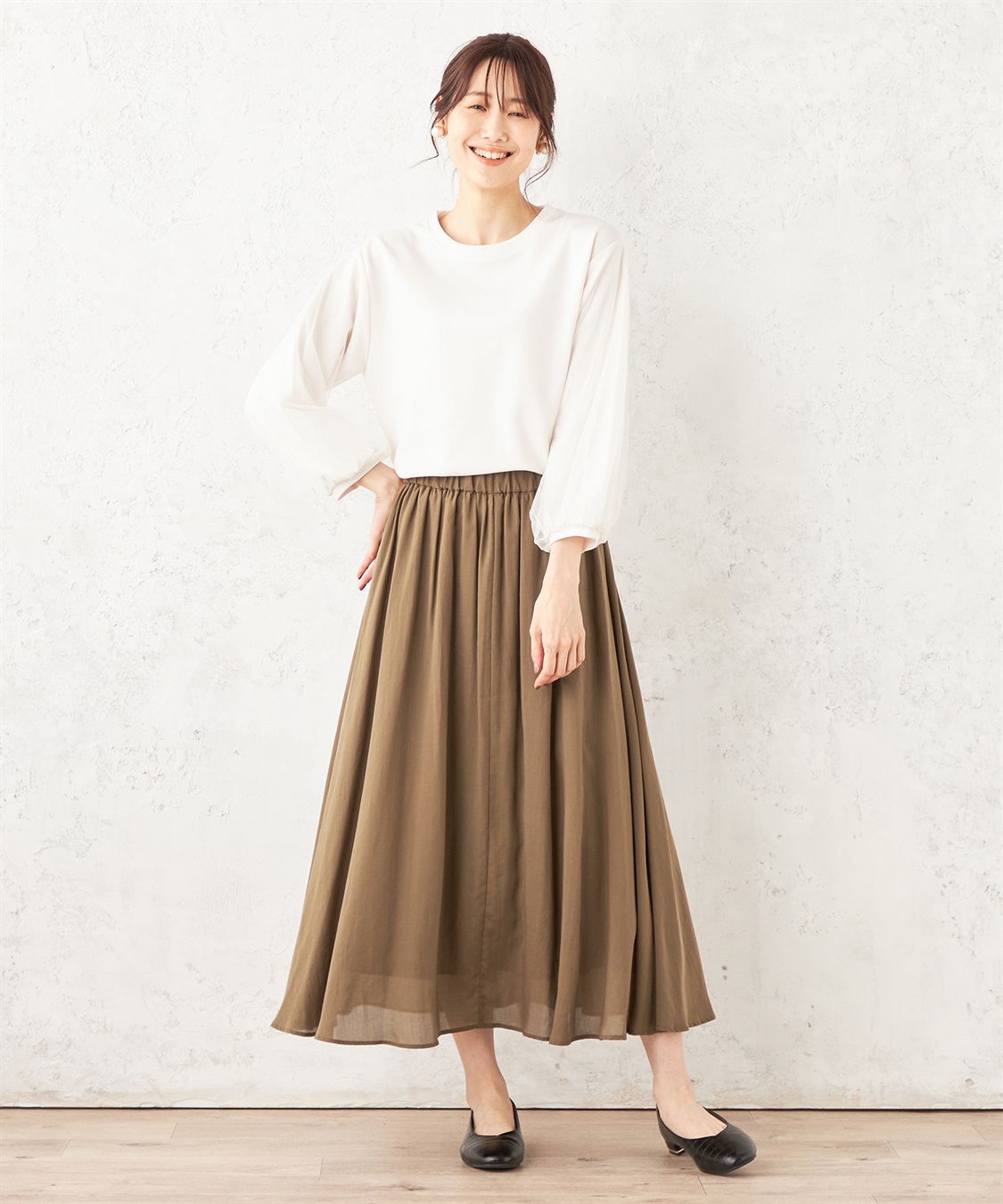 Petit Honfleur チュールスリーブプルオーバー_sub_20