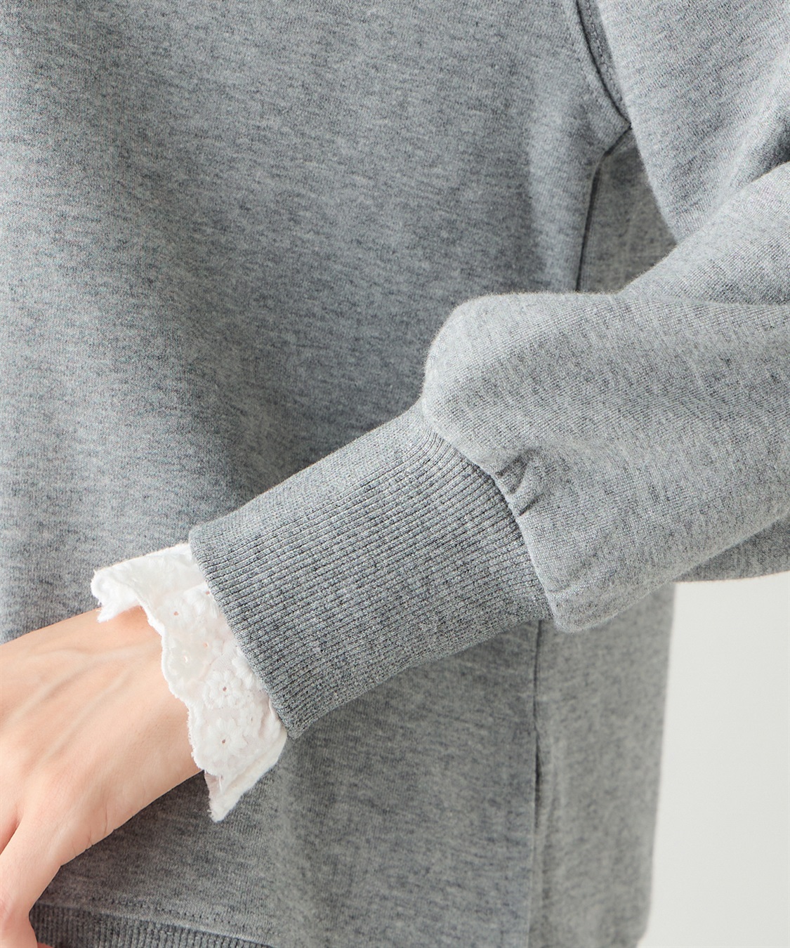 Petit Honfleur レースダンボールプルオーバー_sub_4