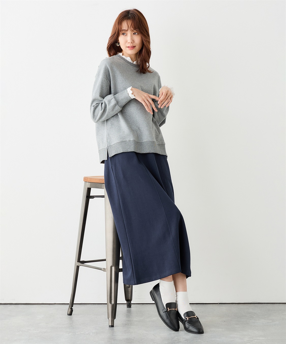 Petit Honfleur レースダンボールプルオーバー_sub_8