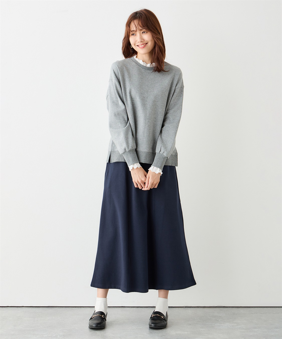 レースダンボールプルオーバー Petit Honfleur｜クロスプラス公式通販