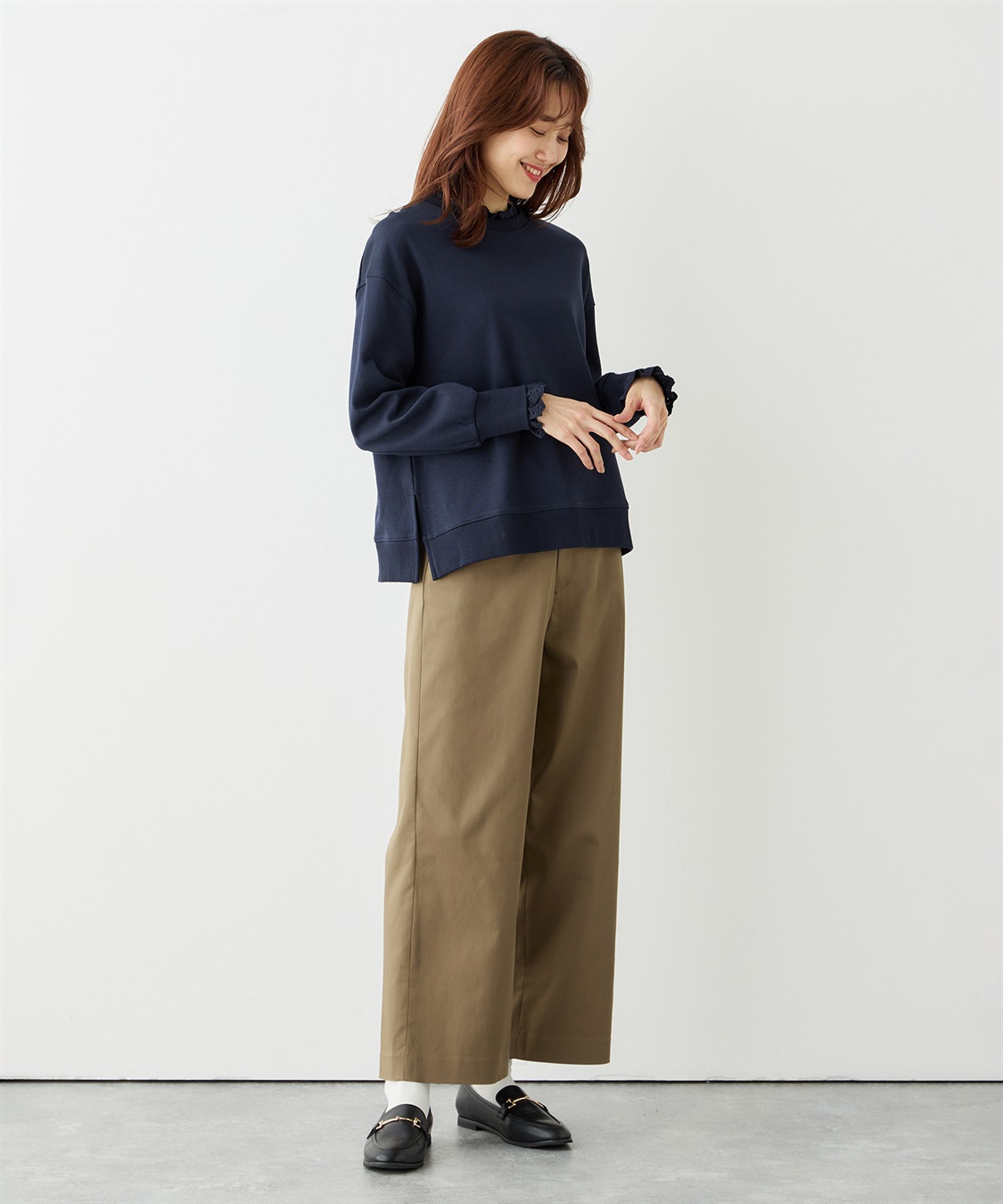 Petit Honfleur レースダンボールプルオーバー_sub_11