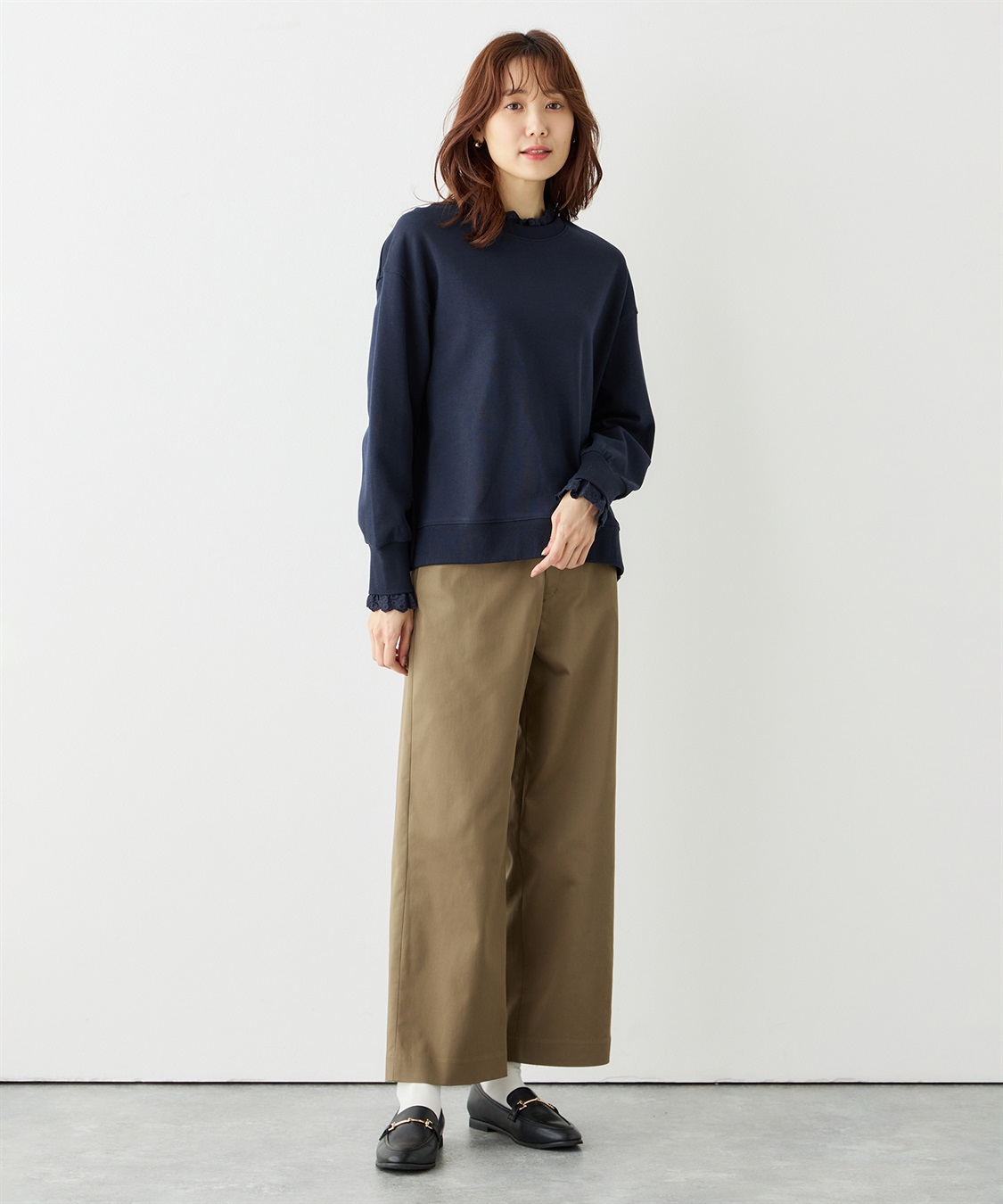 Petit Honfleur レースダンボールプルオーバー_sub_13