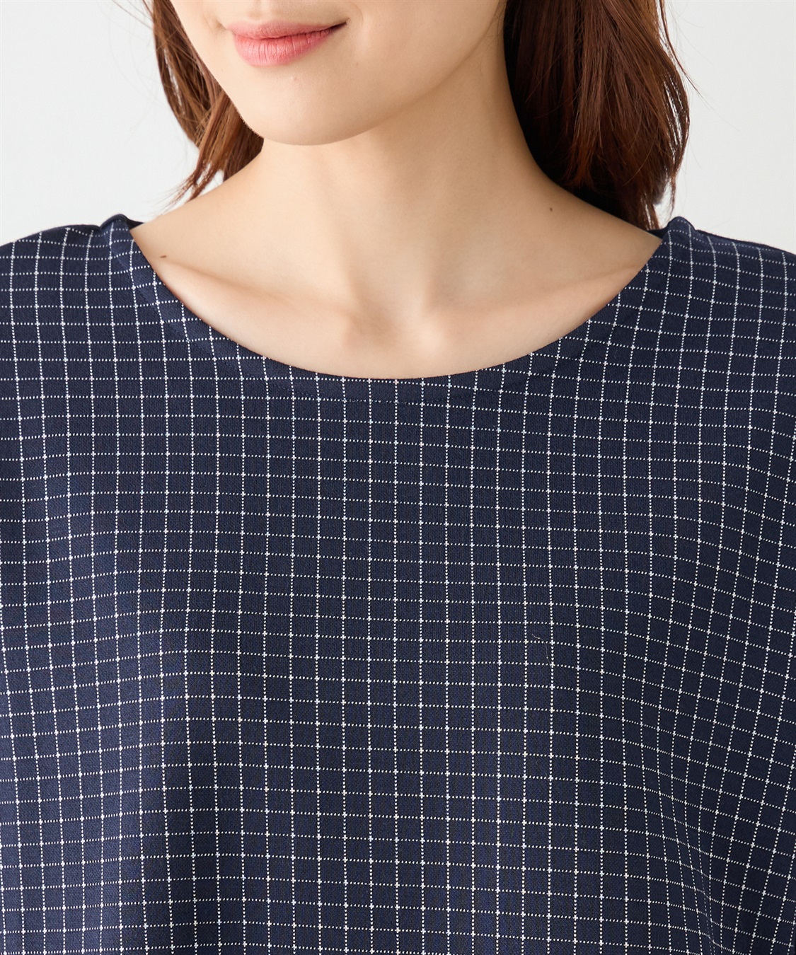 Petit Honfleur チェックジャガードプルオーバー_sub_3