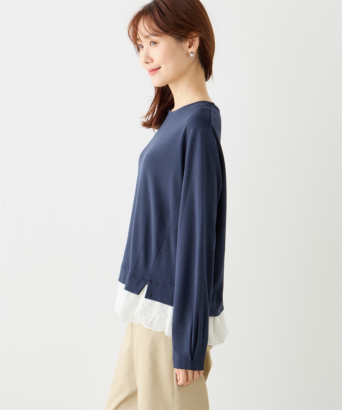 Petit Honfleur 裾レースプルオーバー_sub_1