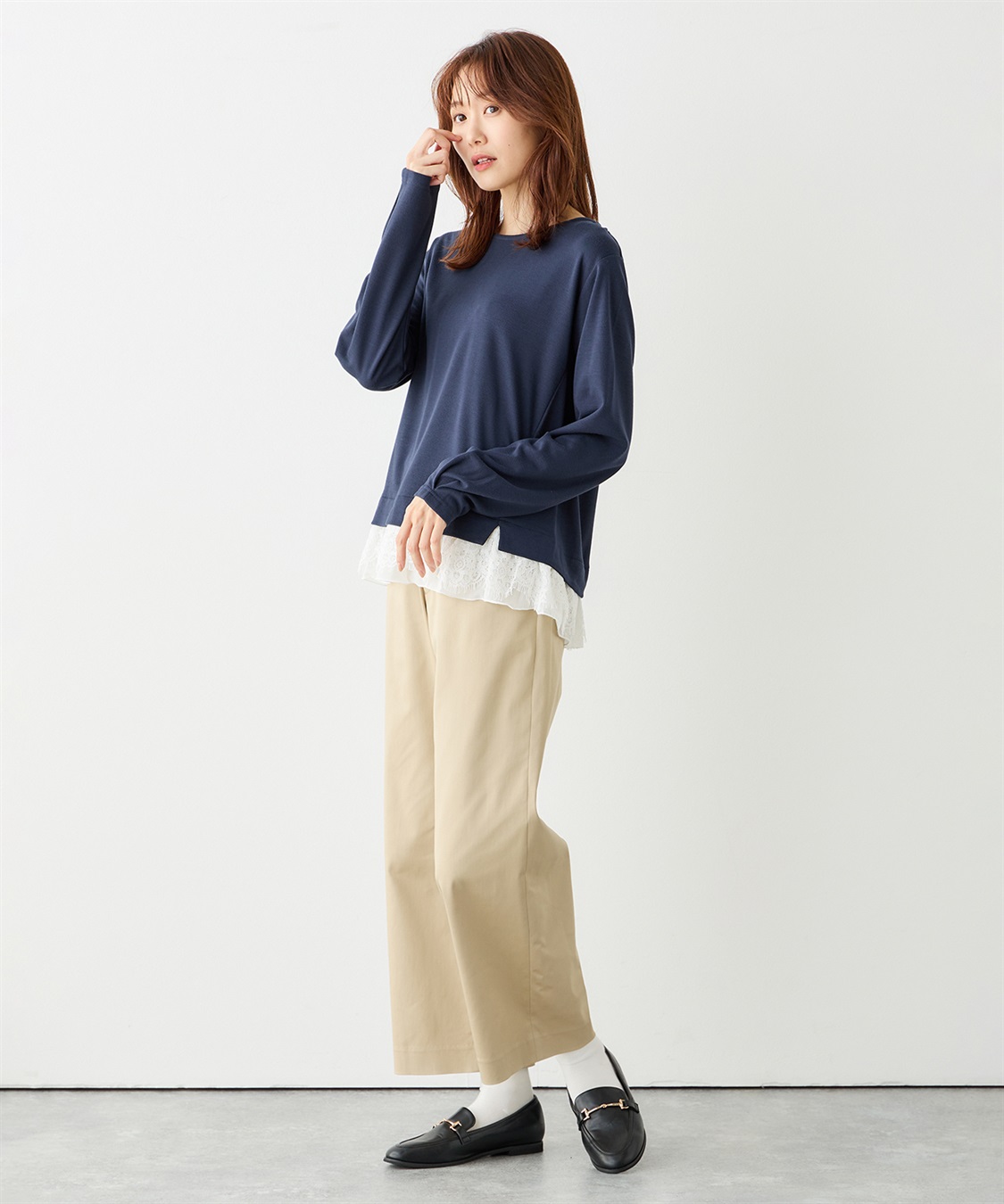 Petit Honfleur 裾レースプルオーバー_sub_11