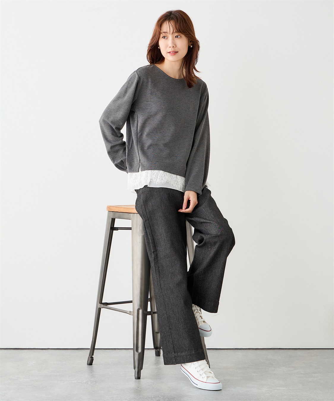 【Plage】minimal プルオーバー プラージュ Plage linen mix loose プルオーバー （ベージュ