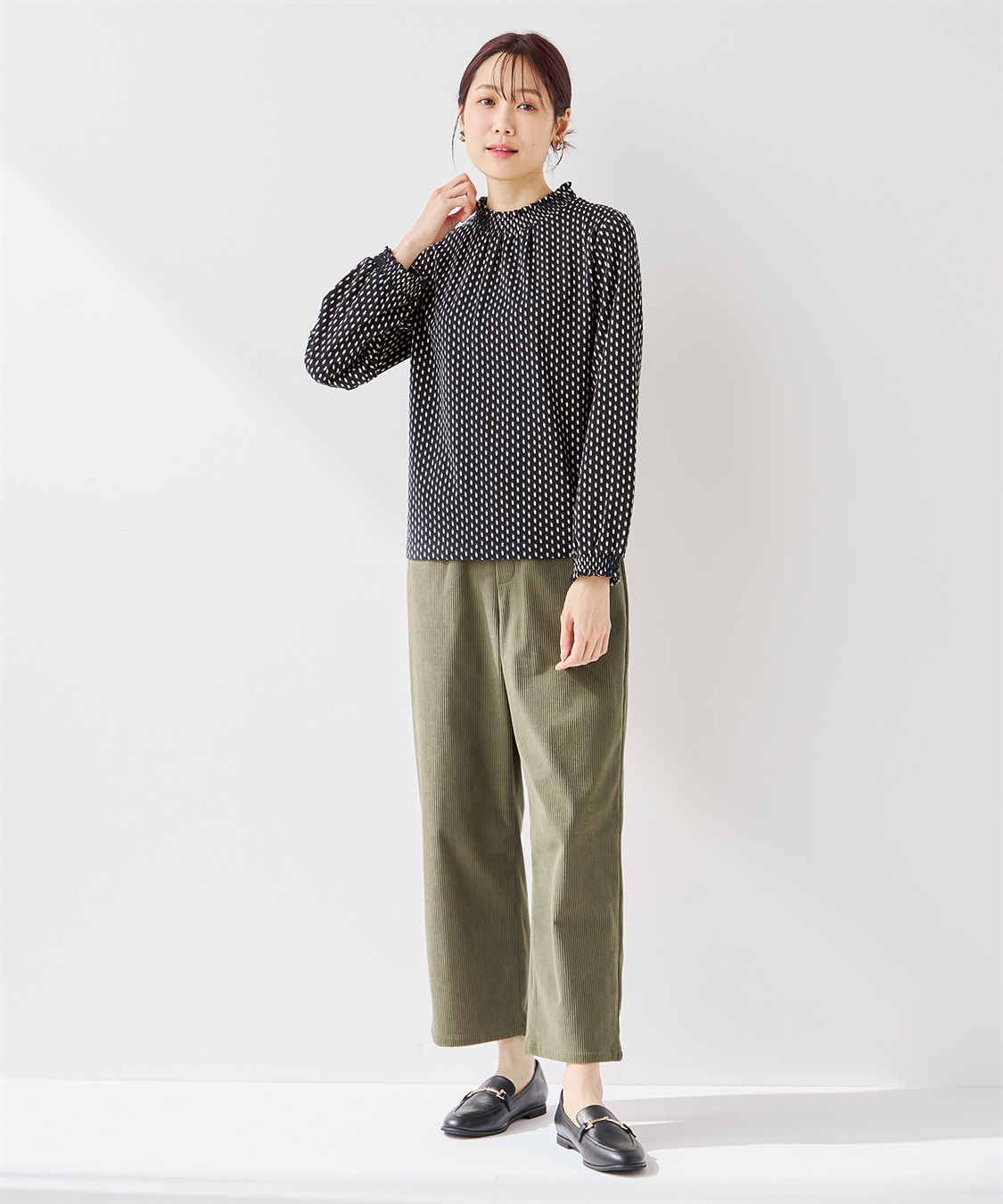 Petit Honfleur フリル衿プリントプルオーバー_sub_11