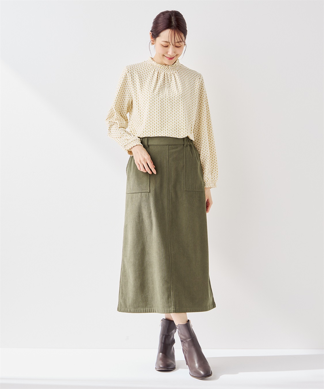 Petit Honfleur フリル衿プリントプルオーバー_sub_12