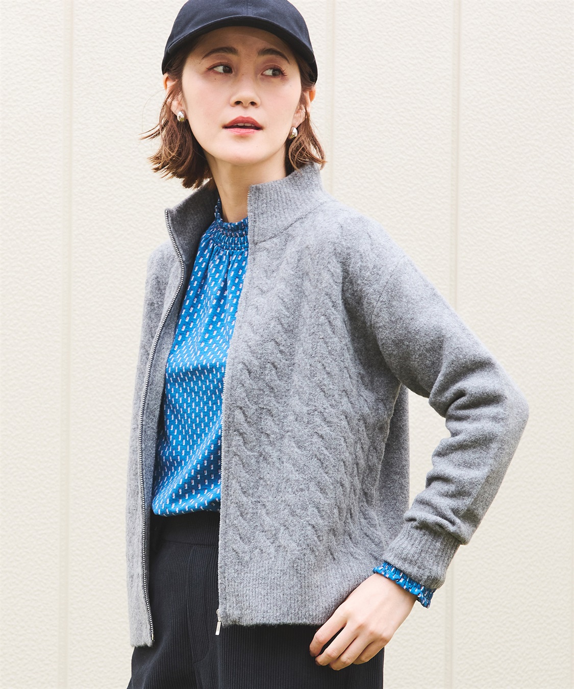 Petit Honfleur フリル衿プリントプルオーバー_sub_15