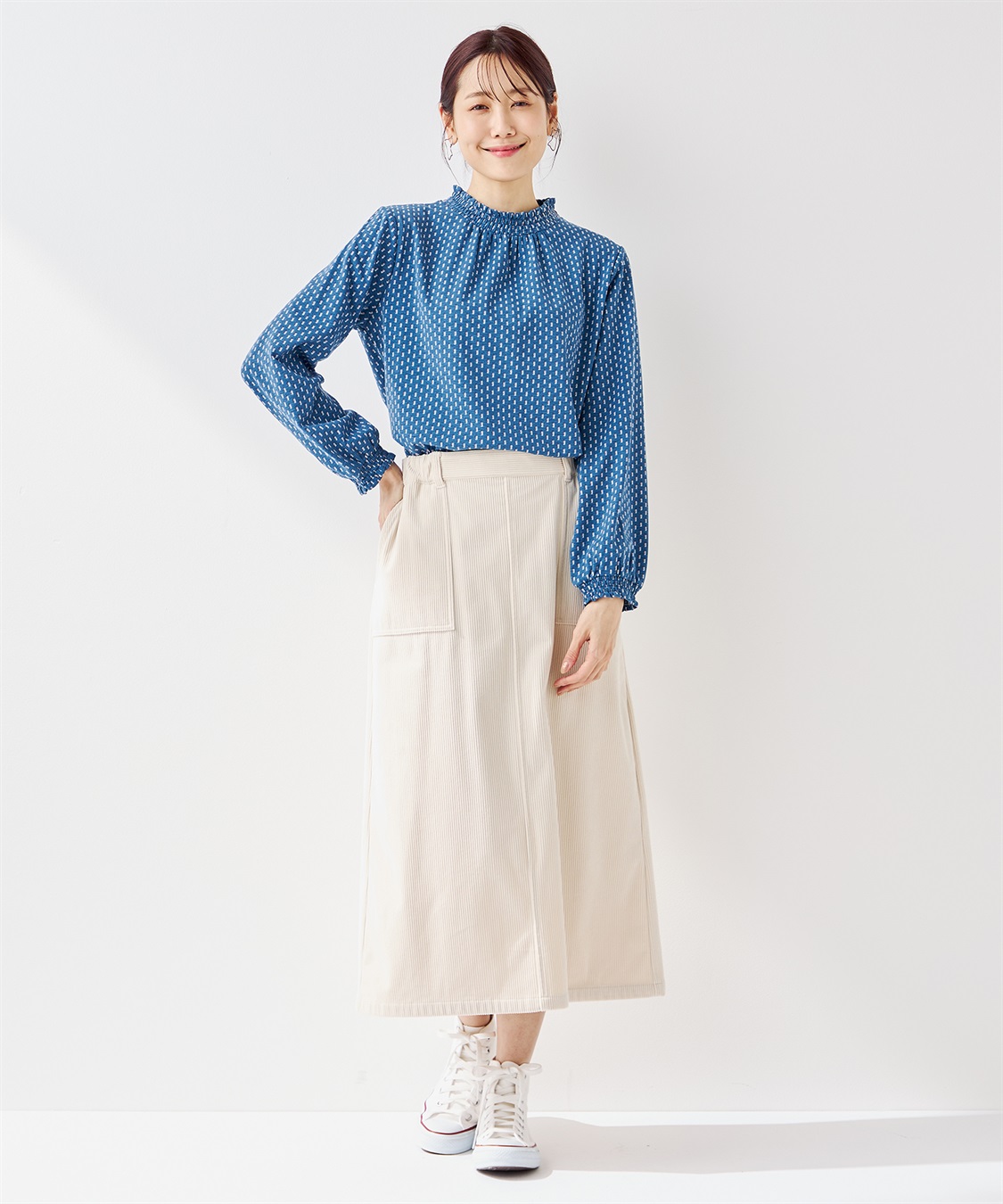 Petit Honfleur フリル衿プリントプルオーバー_sub_17