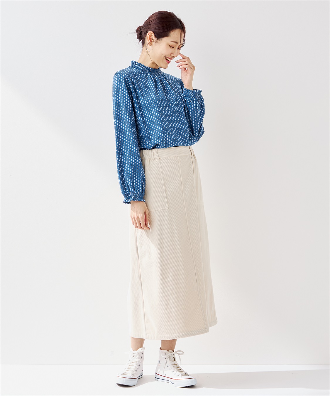 Petit Honfleur フリル衿プリントプルオーバー_sub_19