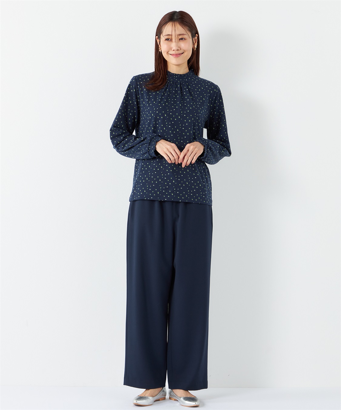 Petit Honfleur フリル衿ドットプルオーバー_sub_15