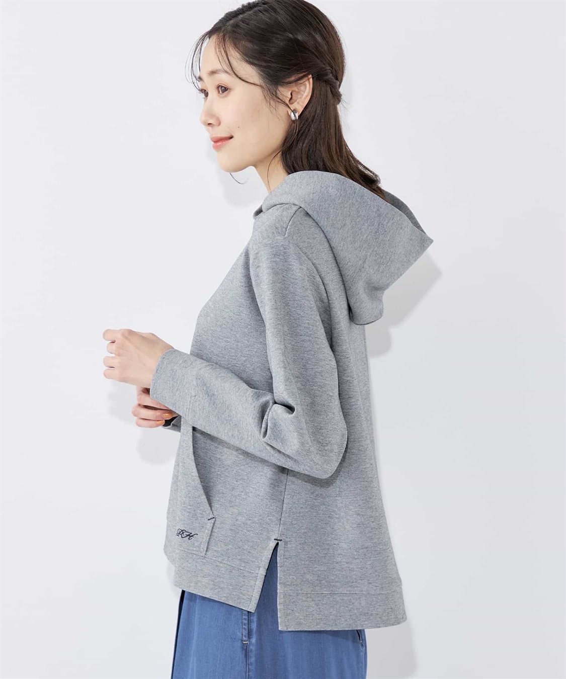 Petit Honfleur スウェットスリットパーカー_sub_2