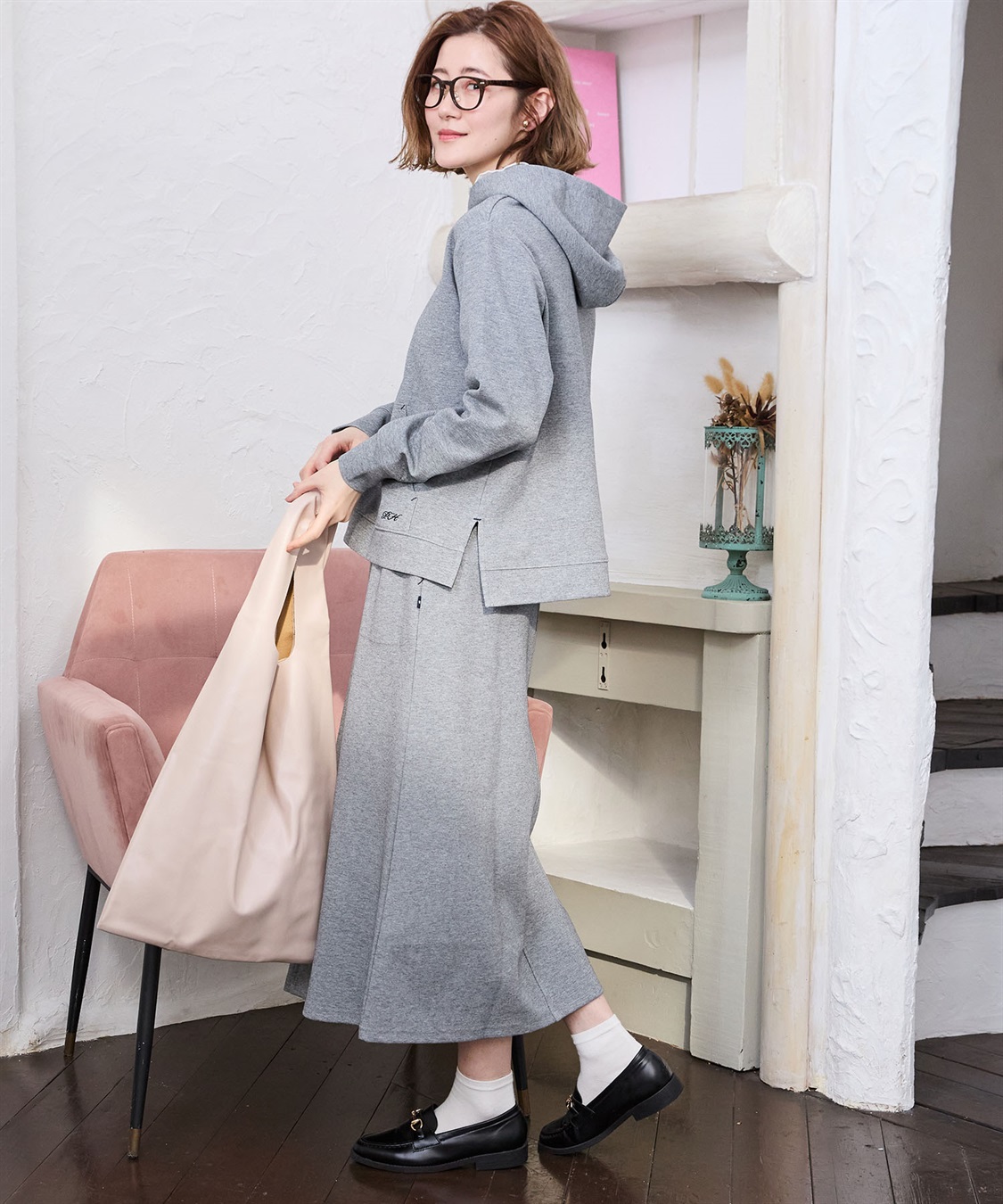 Petit Honfleur スウェットスリットパーカー_sub_13