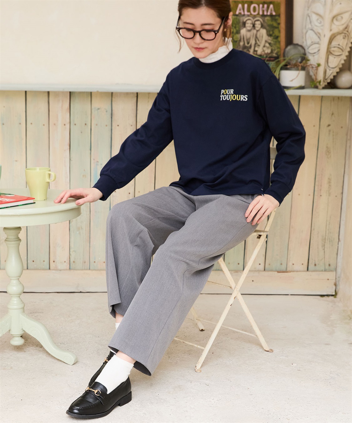 Petit Honfleur メロークシュネックプルオーバー_sub_11