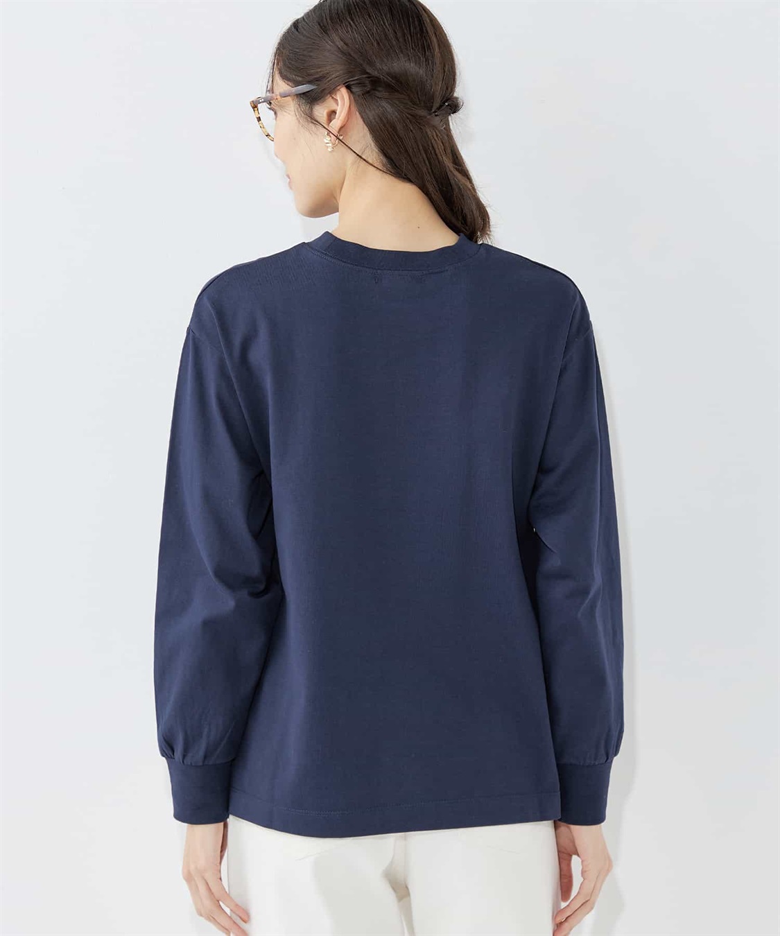 Petit Honfleur モックネックロゴプルオーバー_sub_3