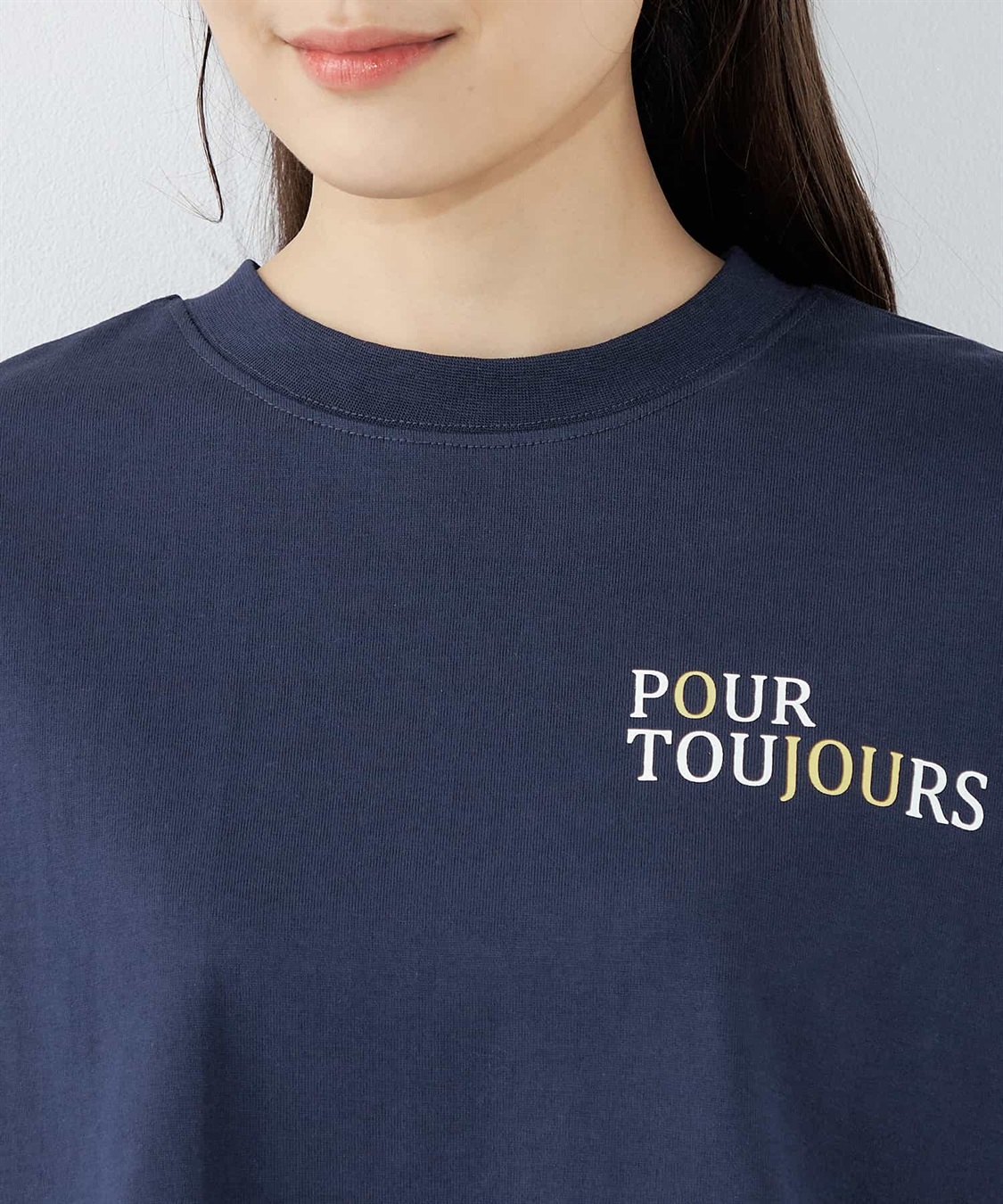 Petit Honfleur モックネックロゴプルオーバー_sub_4