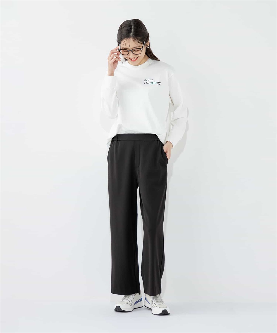 Petit Honfleur モックネックロゴプルオーバー_sub_20