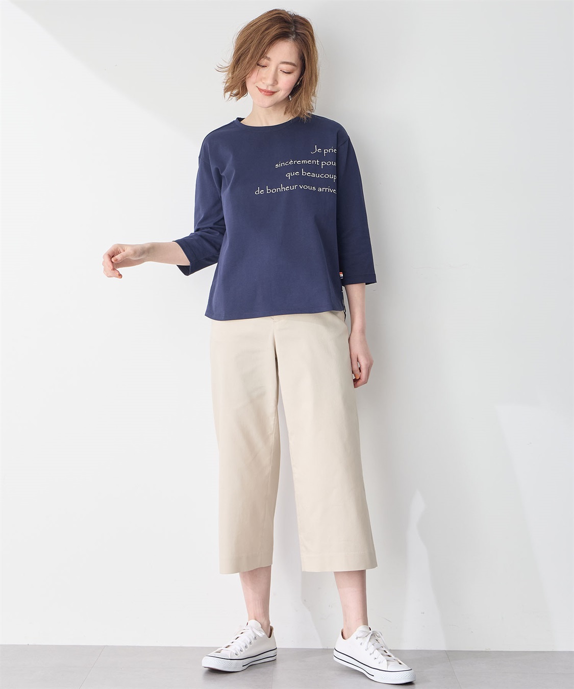 Petit Honfleur オーガニックコットンロゴTシャツ_sub_10