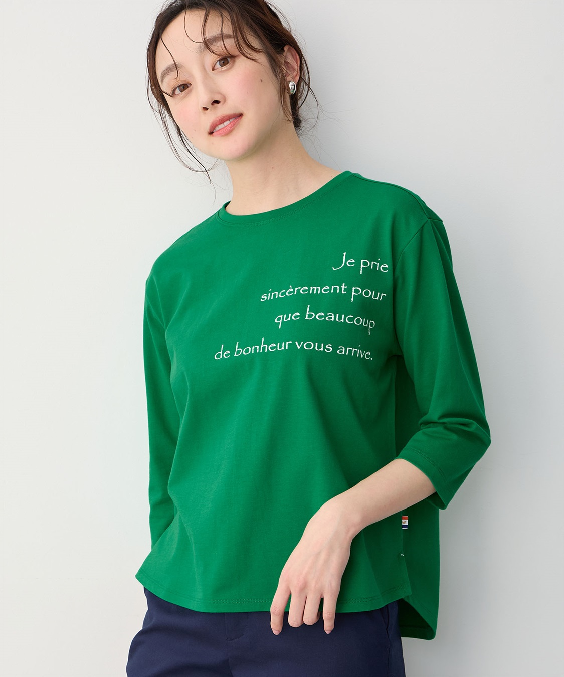 Petit Honfleur オーガニックコットンロゴTシャツ_sub_11