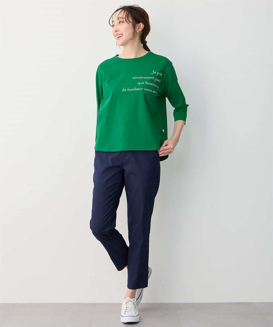 Petit Honfleur オーガニックコットンロゴTシャツ_sub_12