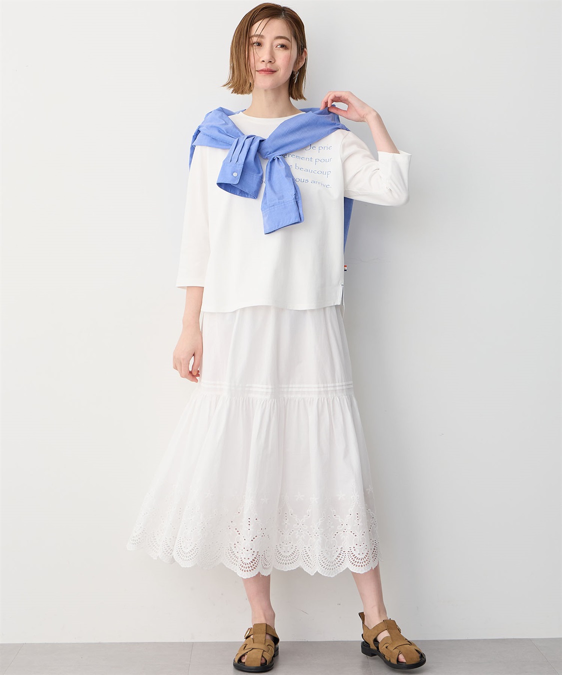 Petit Honfleur オーガニックコットンロゴTシャツ_sub_13