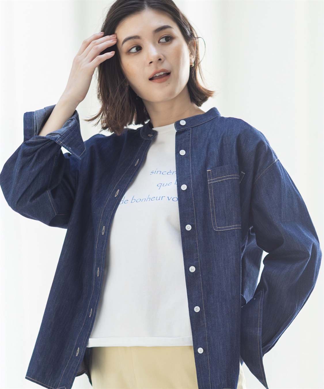 Petit Honfleur オーガニックコットンロゴTシャツ_sub_14