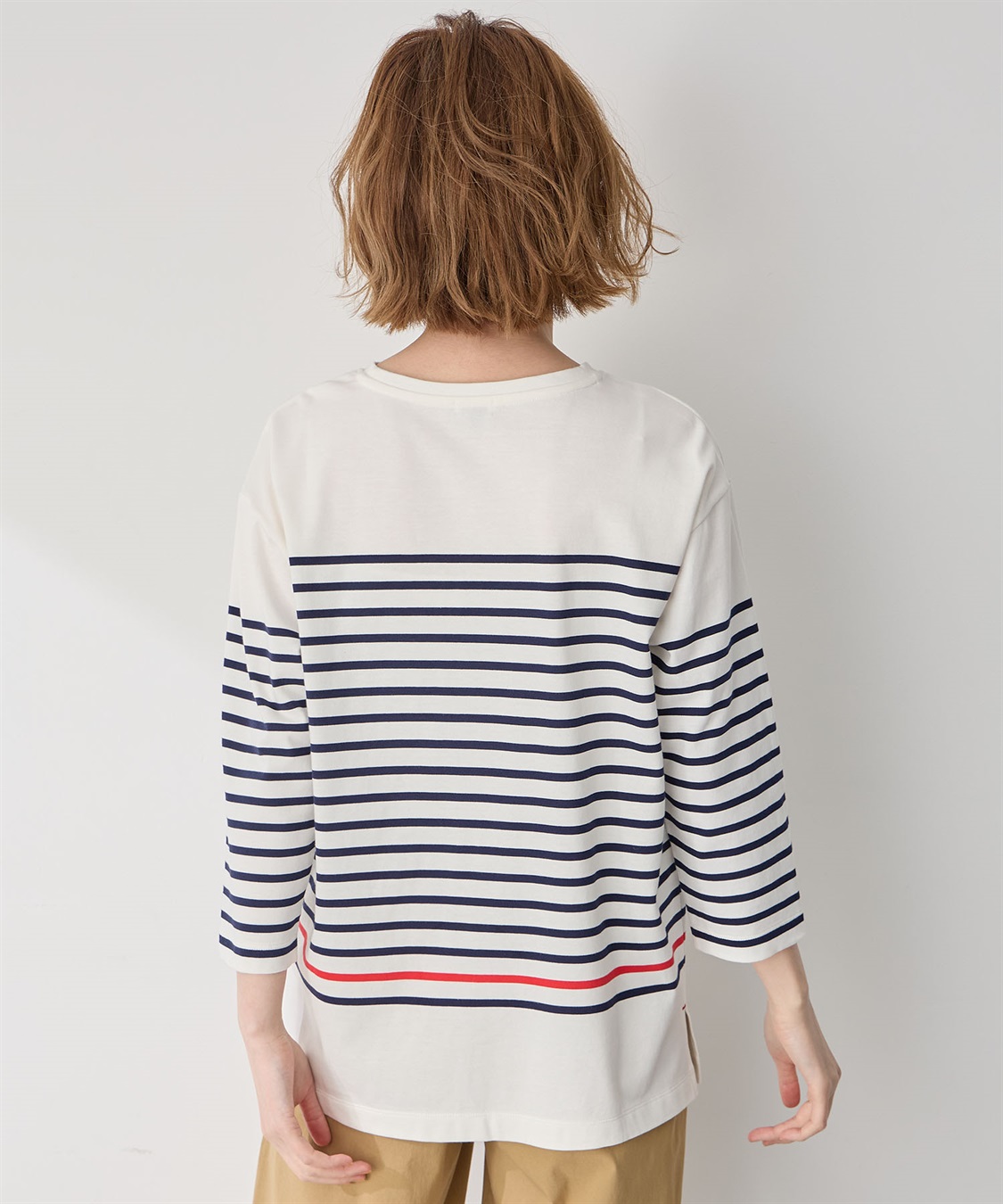 Petit Honfleur オーガニックコットンボーダーTシャツ_sub_3