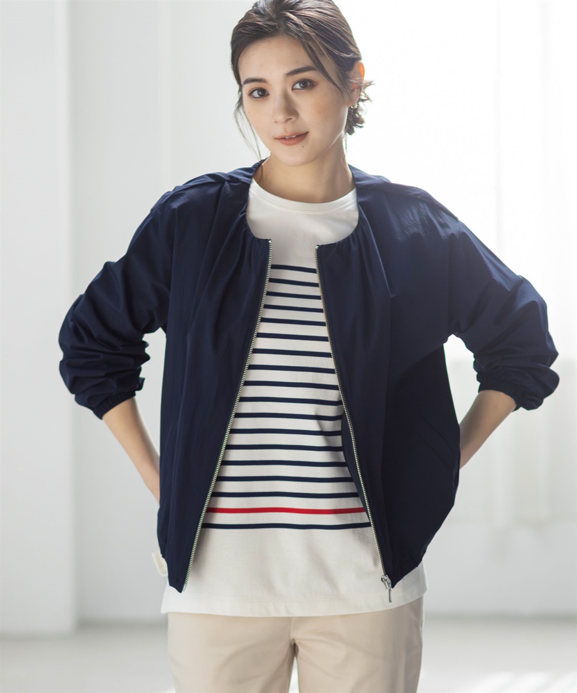 Petit Honfleur オーガニックコットンボーダーTシャツ_sub_7