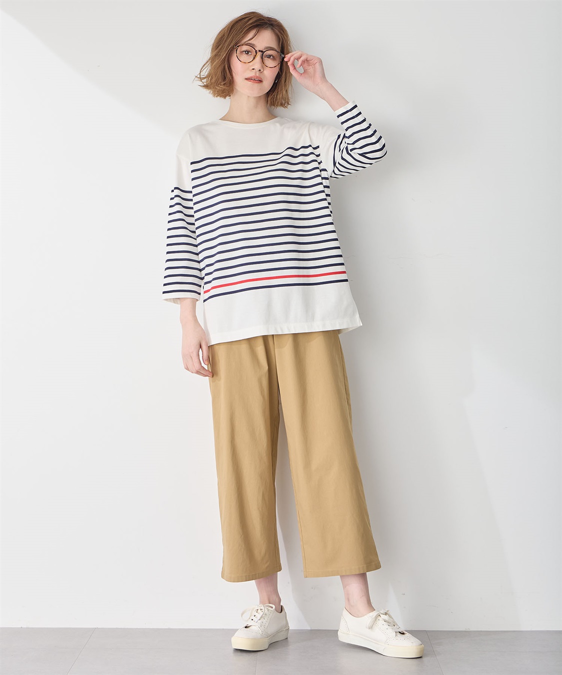 Petit Honfleur オーガニックコットンボーダーTシャツ_sub_11