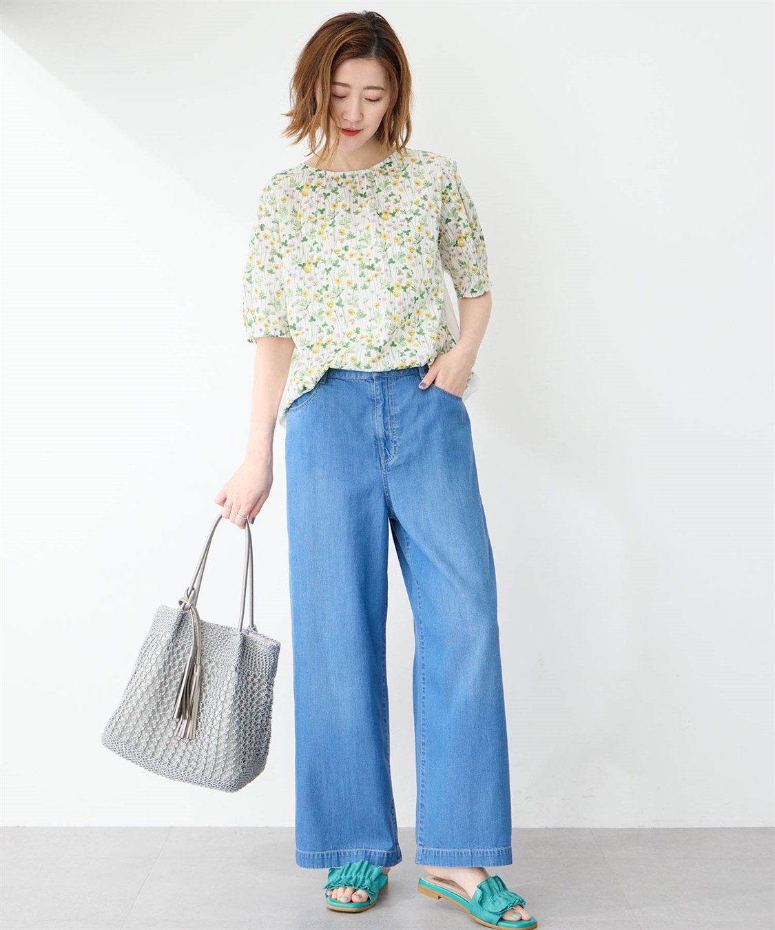 Petit Honfleur リバティプリントプルオーバー_sub_1