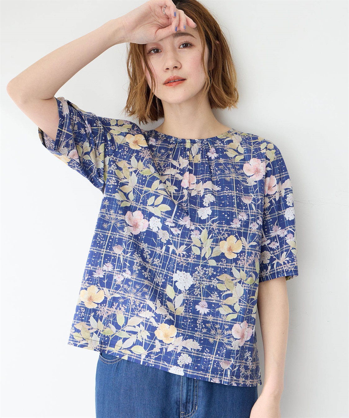 Petit Honfleur リバティプリントプルオーバー_sub_13