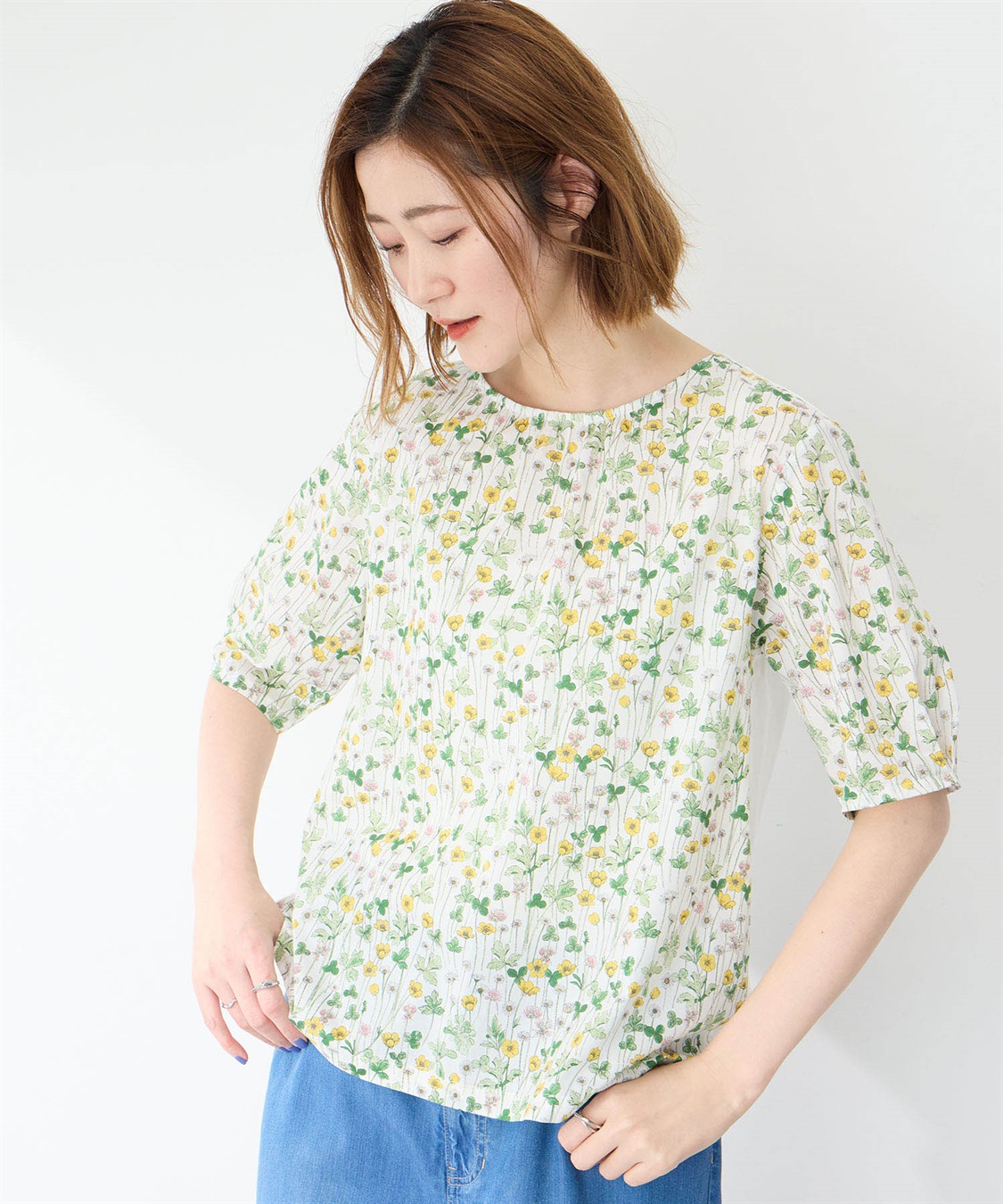 Petit Honfleur リバティプリントプルオーバー_sub_14