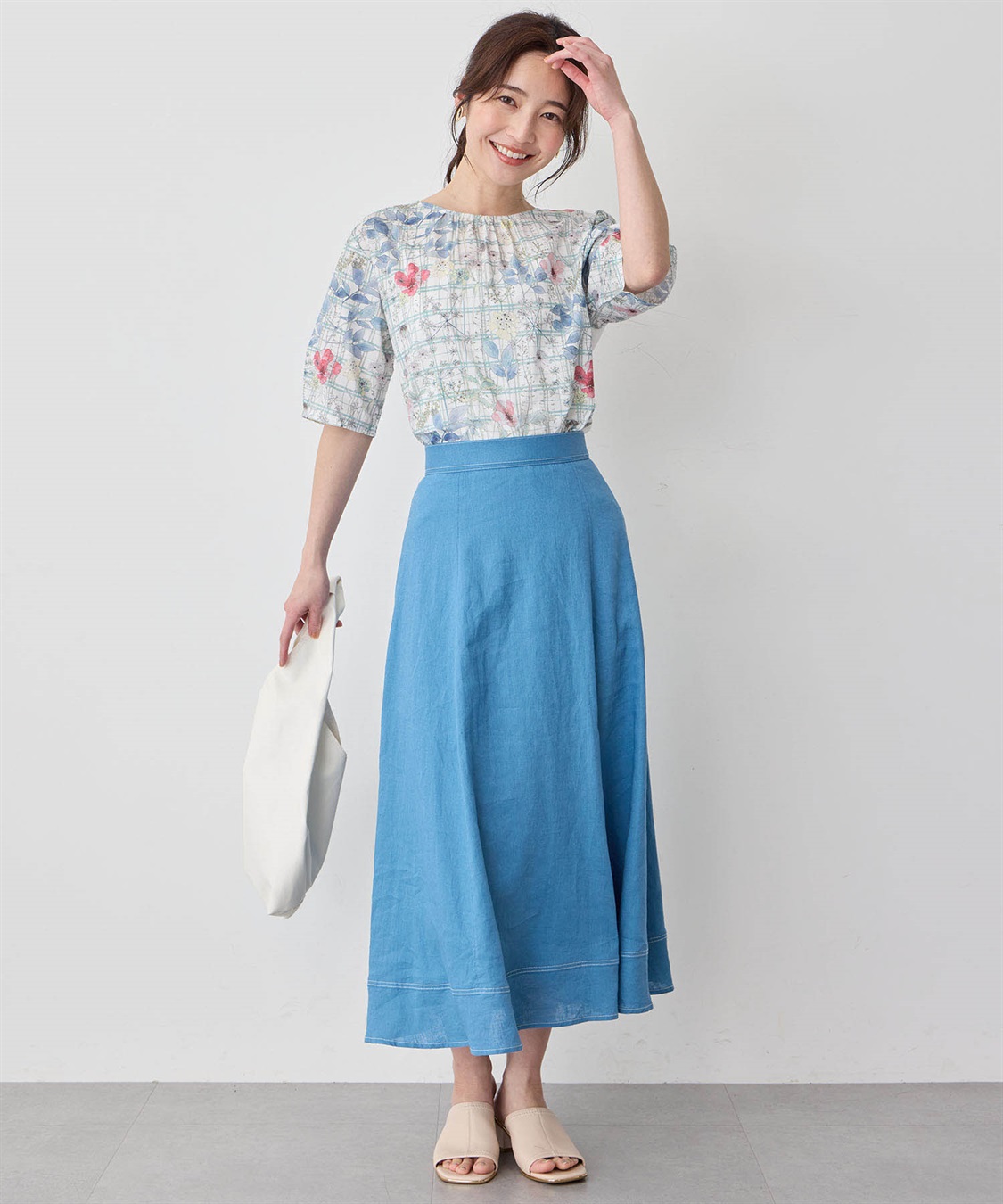 Petit Honfleur リバティプリントプルオーバー_sub_20