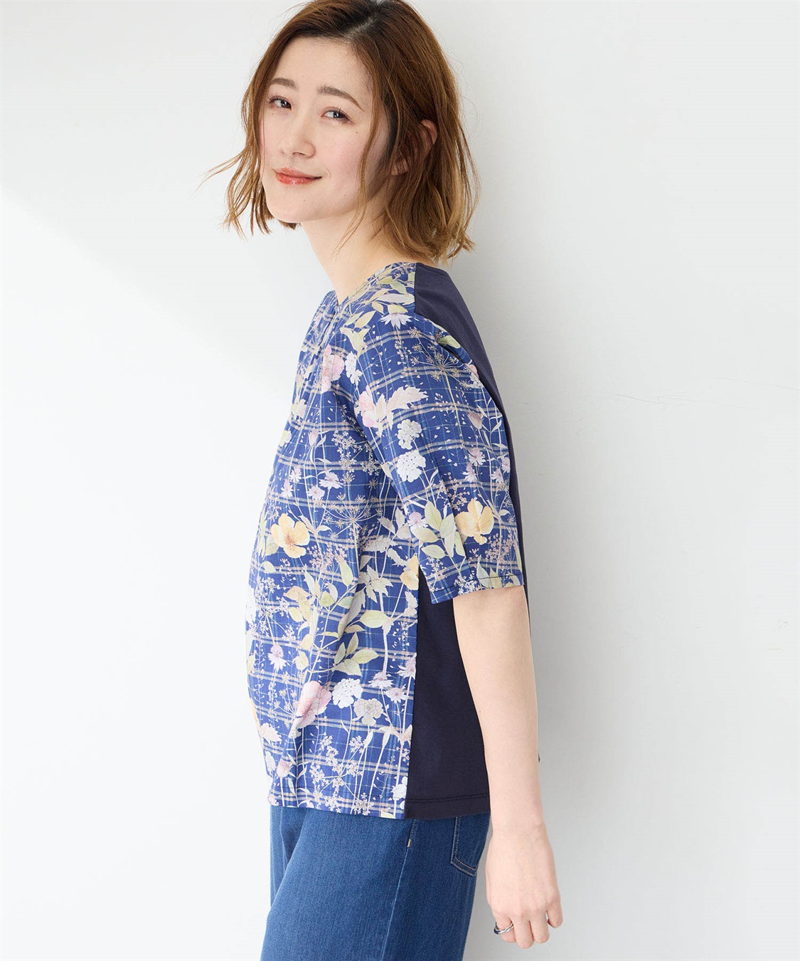 Petit Honfleur リバティプリントプルオーバー_sub_24