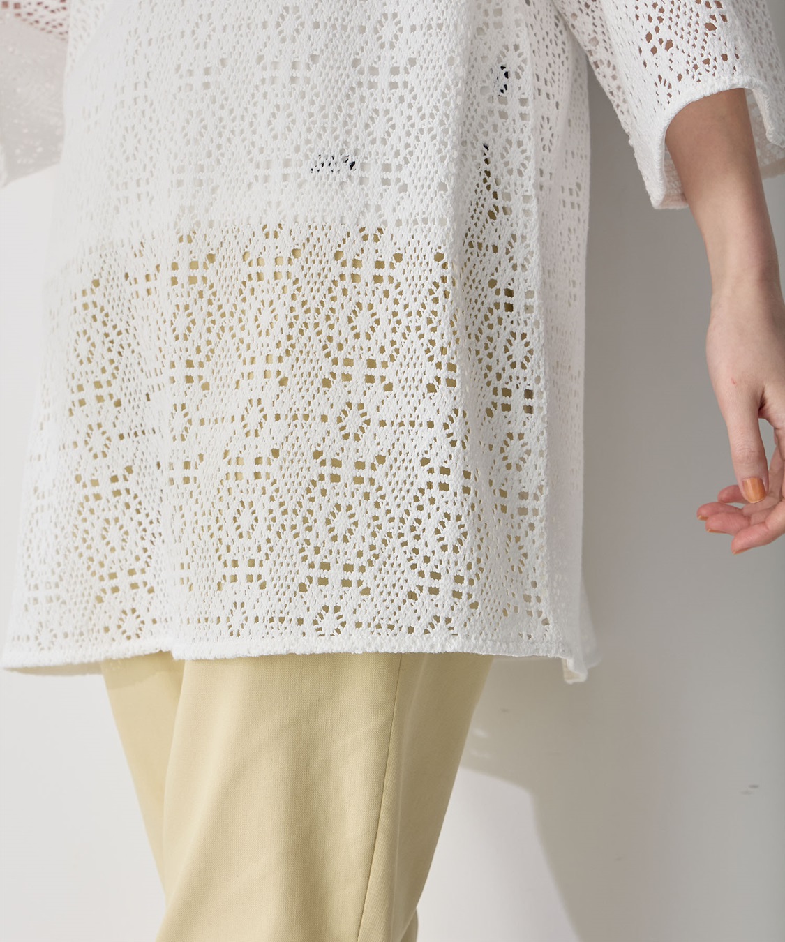 Petit Honfleur レースプルオーバーチュニック_sub_6