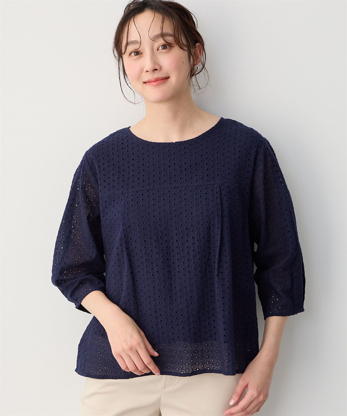 Petit Honfleur レースフレアプルオーバー_sub_1